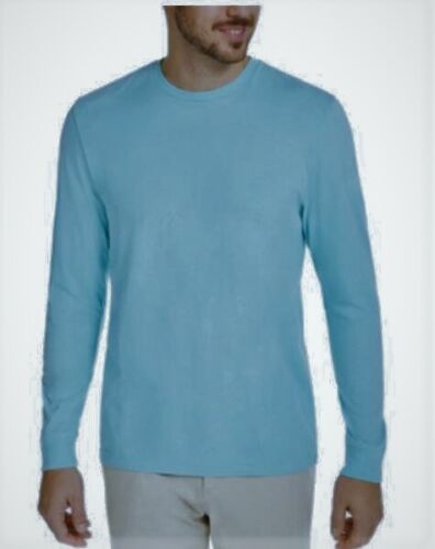 Club Room Men's 100% Cotton Crew Neck Long Sleeve T-Shirt, Pacific Coast L