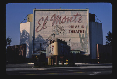 El Monte Drive-In Theater Lower Azusa Road El Monte California 1980s Old Photo