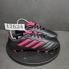 Adidas Goletto VIII FG Soccer Cleats Youth Sz 6 Black Pink Trainers