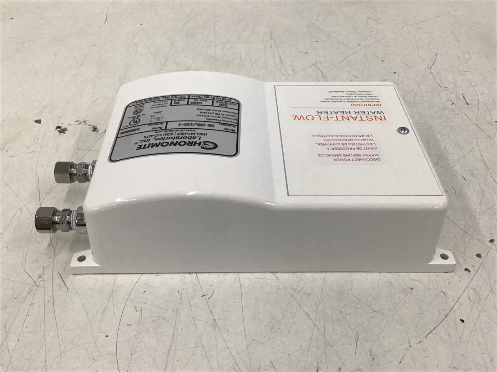 CHRONOMITE LABS - M40EW/208HTR-I Eye-Wash Water Heater Tnkls 208V 8320W ...