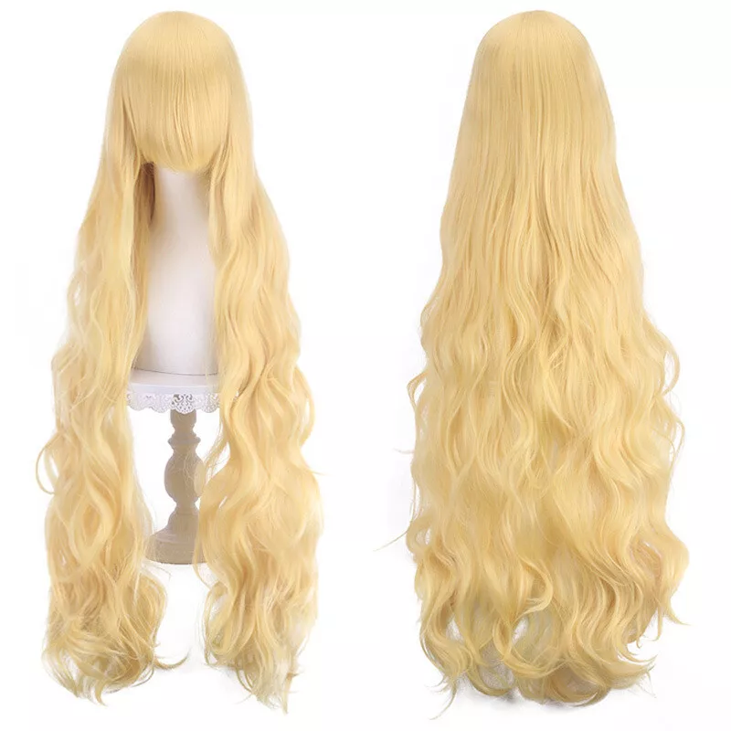 100cm blonde outlet wig