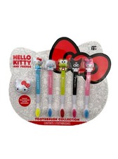 Hello Kitty and Friends Kids Toothbrush Collection Set of 5 W/ Cover Included