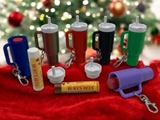 3-Pack Mini Tumbler Chapstick Holder Keychain - Colorful Fun - Stanley