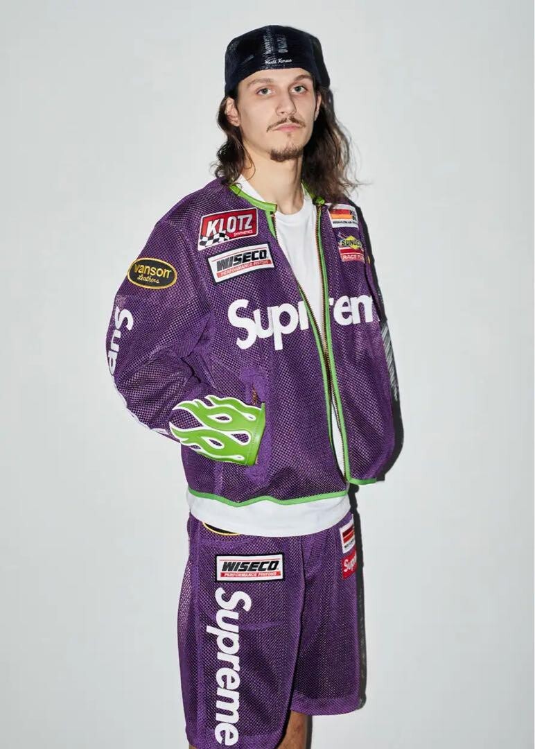 supreme vanson leathers cordura jacket