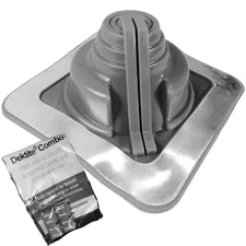 #1 (1/4" to 2-1/2") DEKTITE SQUARE BASE COMBO PIPE FLASHING BOOT