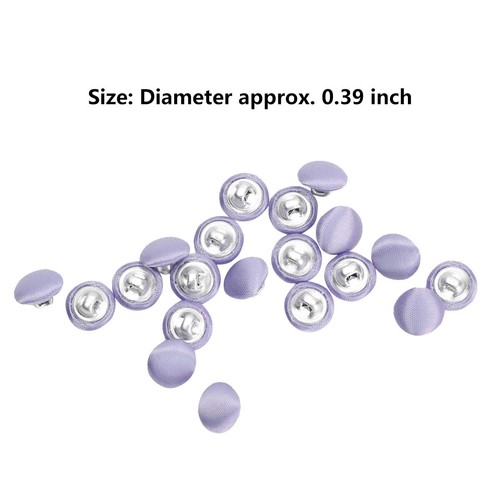 AU 20Pcs 10mm Deluxe Tuxedo Buttons Shiny,Satin Bridal Buttons Domed Buckles DIY - Picture 48 of 72