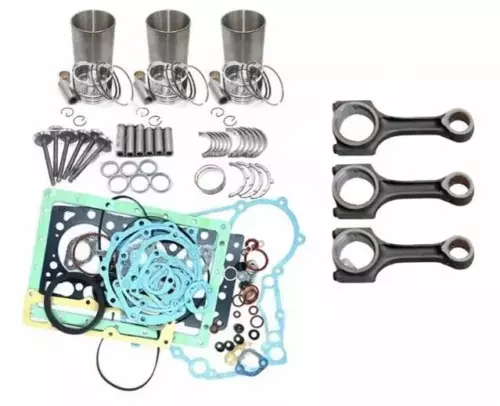 1 Set Overhaul Rebuild Kit+3pcs Connecting Rod for Yanmar 3TNV88 Engine - Picture 3 of 4
