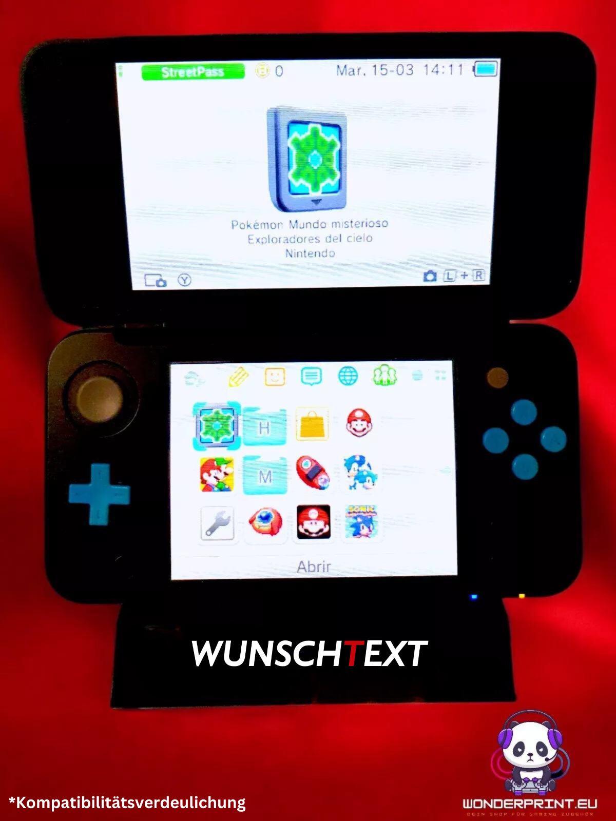 Halterung passend für New Nintendo 2DS XL Ständer Spielehalterung Display GB GBC
