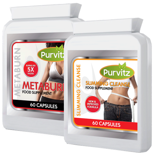 FAT BURNERS AND COLON CLEANSER COMBO DIET SLIMMING WEIGHT LOSS PILLS