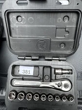 Sears Craftsman USA 11 Pc. Drive Socket Ratchet Wrench Quick Release 34860 1/4”