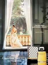 1993 CAROLINA HERRERA The Fragrance That Dresses a Dream Original PRINT AD