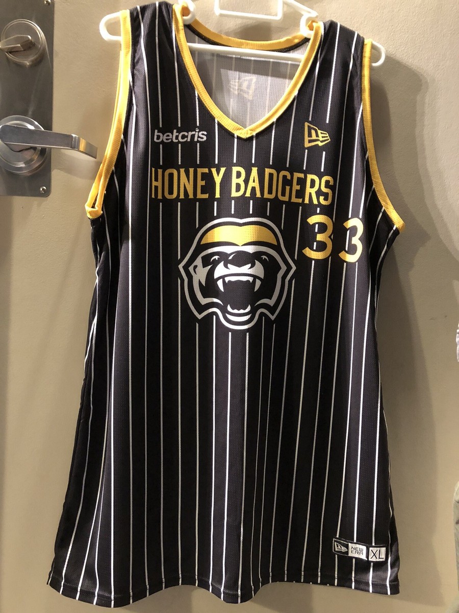 New Era Brampton Honey Badgers XL Away Jersey Basketball