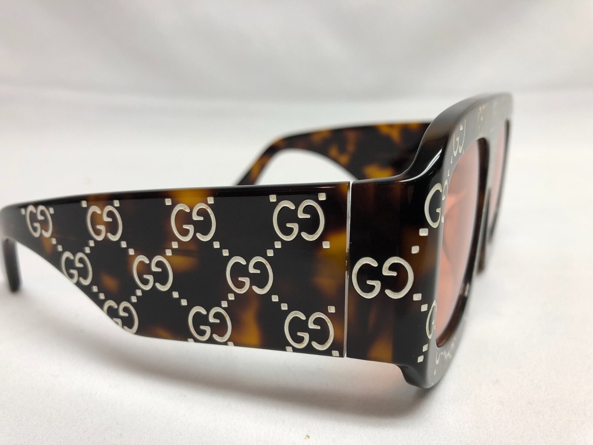 New Authentic - Gucci Sunglasses
Women GG0980S 002 Black/Orange Lenses Gucci GG0980S Sunglasses | FramesDirect.com main image 2