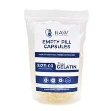 Empty Gelatin Clear Pill Capsules Size 00 Cer...