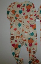 0 3 Month Sleeper Thanksgiving Fall Baby Toddler Pajamas  SO SOFT!!!
