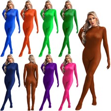 Women Bodysuit Unitard Leotard Stage Jumpsuit Full Body Competition Gymnastics