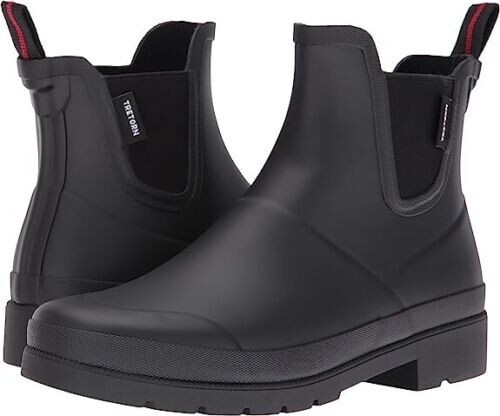 Tretorn Waterproof Ankle Rain Boots-Lina-Black-8M-NEW-A465004 - Picture 1 of 5