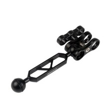 5" Dual 1" Ball Adapter Arm  Ball Clamp Mount for Diving Underwater Tray Cage
