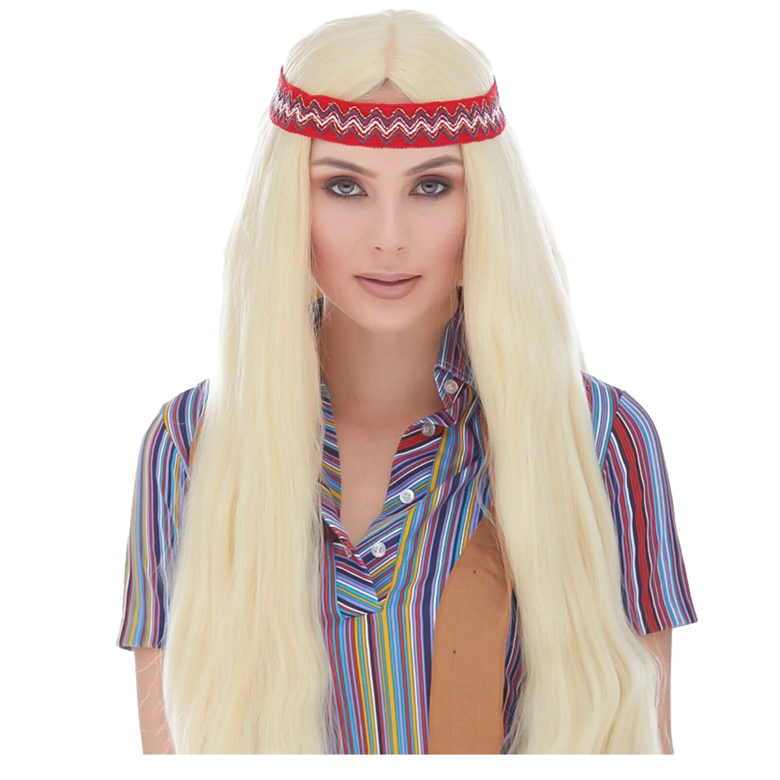 Pelucas de disfraz Hippie Cabello