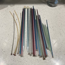 VINTAGE LOT ASSORTED SIZES KNITTING NEEDLES Bates, Boyle, Hero Made In USA