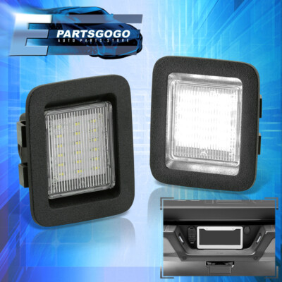 For 15-23 Ford F150 White 6000K SMD LED License Plate Lights Tag Housing Lamps