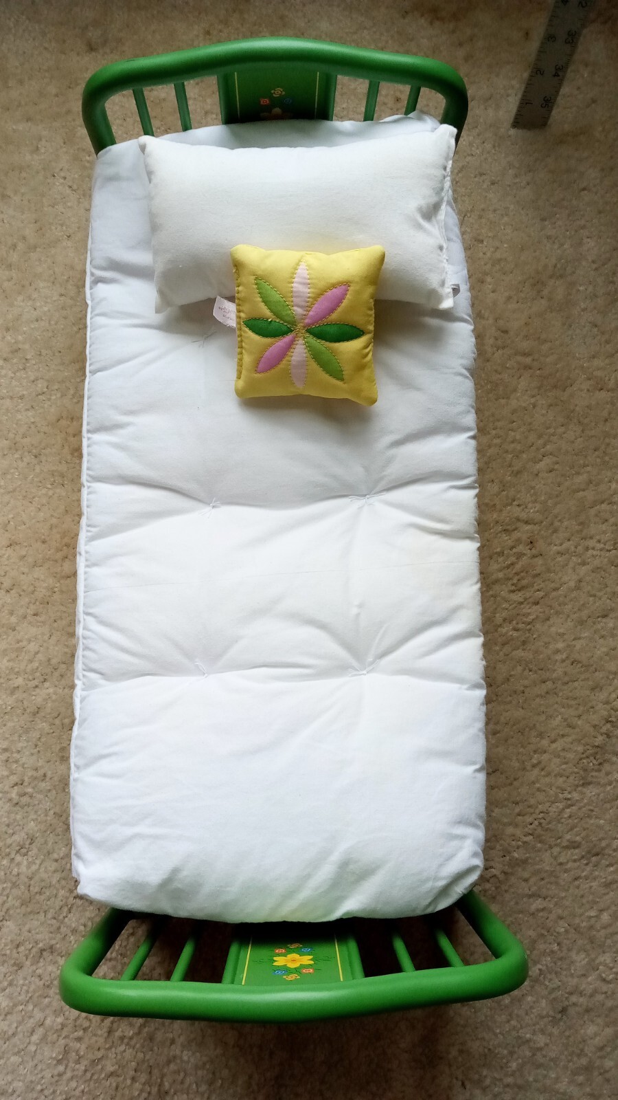 American Girl Kit Kittredge Green Trundle Bed & Bedding Retired eBay