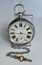 XL Improved Patent Antike englische Schlüssel Taschenuhr Pocket Watch  - Spz4