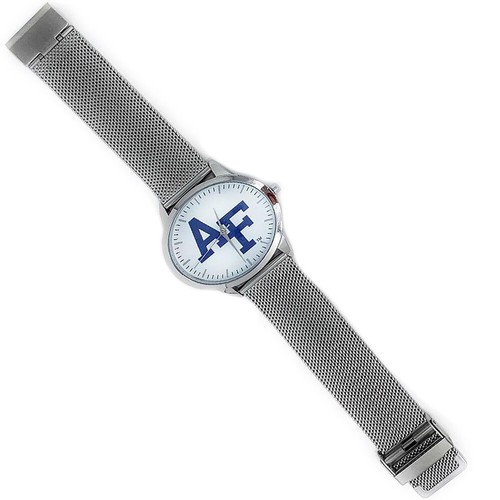 West Virginia Mountaineers Watch Silver Mesh Statement Wristwatch - Picture 4 of 6