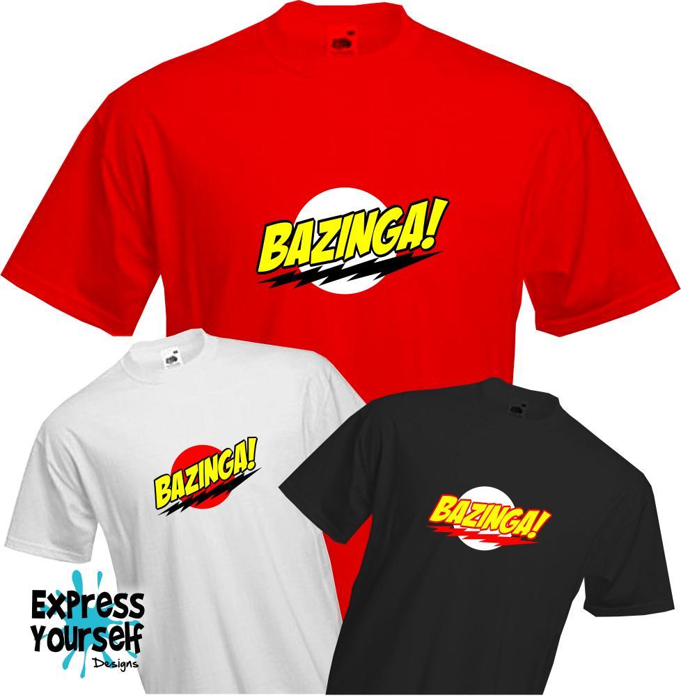 Bazinga Estilo - Teoría del Big Bang - Sheldon Cooper - Camiseta de | eBay