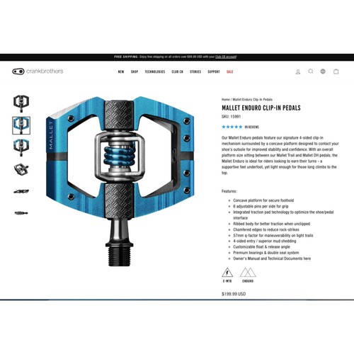 🚲 Crankbrothers Mallet Enduro LS Long Spindle - 第 4/5 張圖片