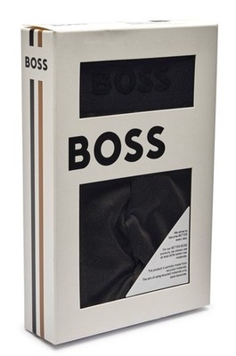 Boss Herren Boxershorts/Trunks 1 Paar Schwarz Grau Large Brandneu Originalverpackt