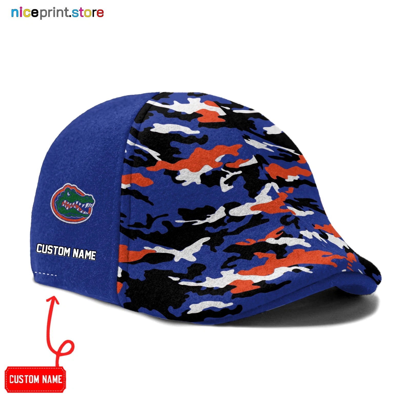 Florida Team Gators Ivy Cap 6pannel Hat NCAA Golf Cap NCAA Flat Cap Driver