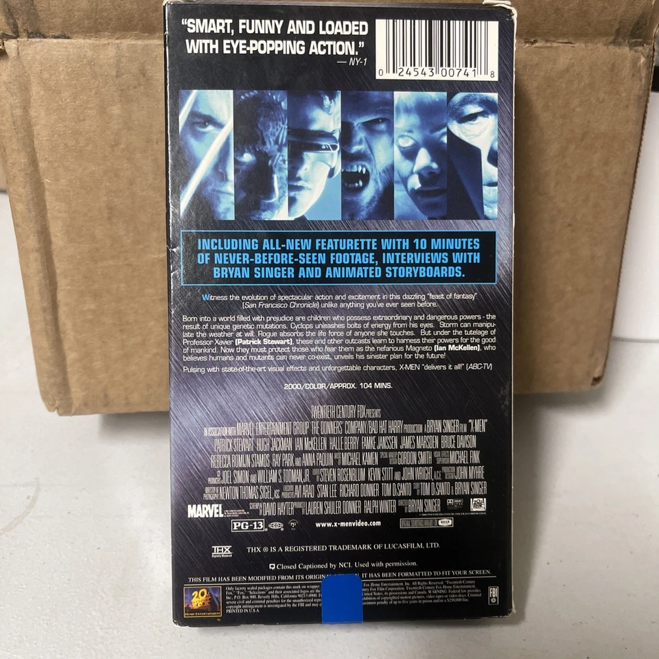 X-Men VHS Digitally THX Mastered Edition For Superior Sound & Picture Quality - Image 2 of 3