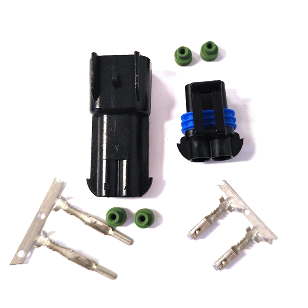 5 Set Di Connettori Elettrici Auto Delphi Metri-Pack 280 – 2 Pin Maschio E Femmina