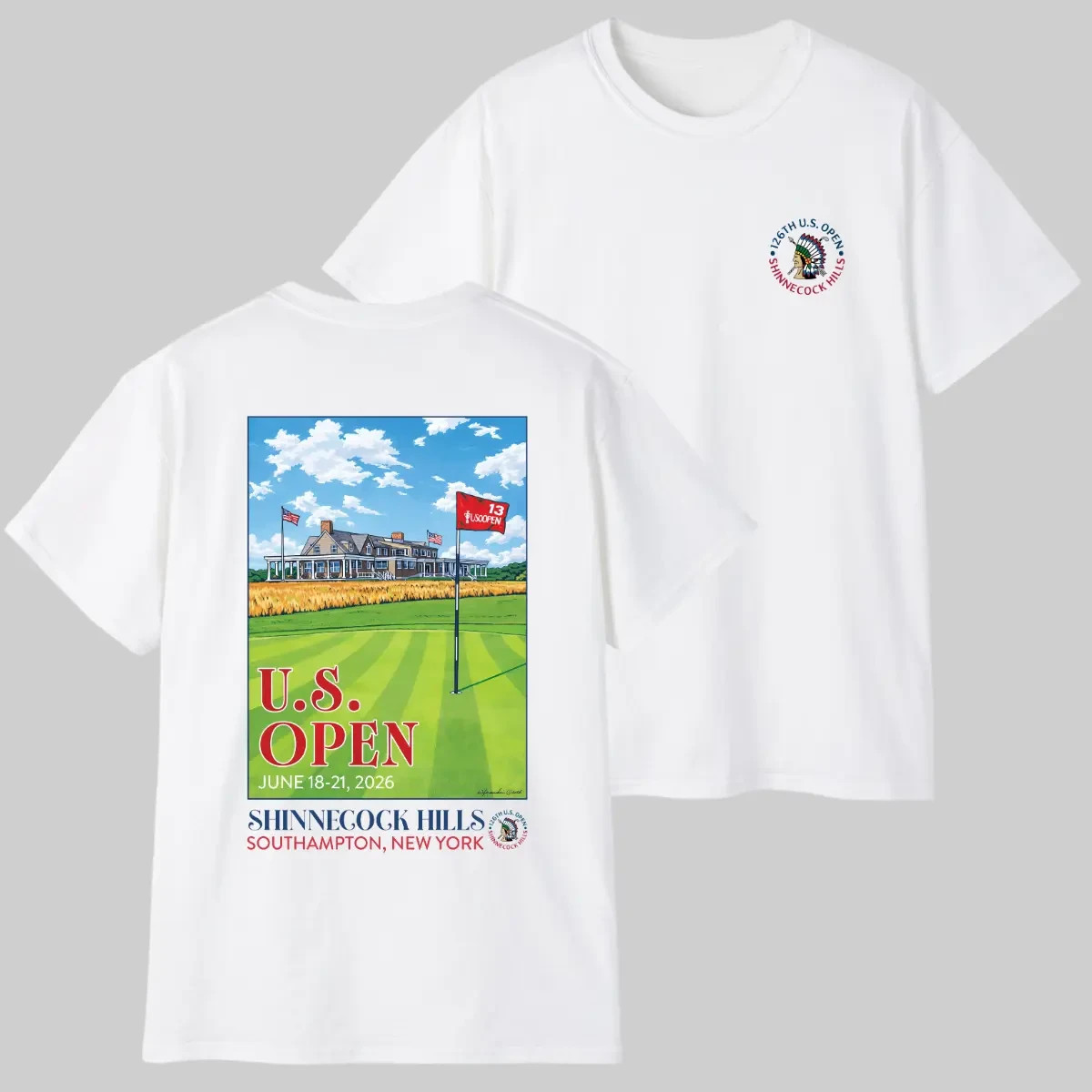US Open Golf 2026 Championship Pinehurst Both Sided T Shirt Unisex Cotton Shirts