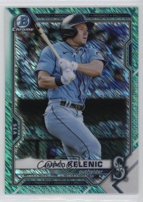 2021 Bowman Chrome Prospects Aqua Shimmer Refractor 42/125 Jarred Kelenic 17di