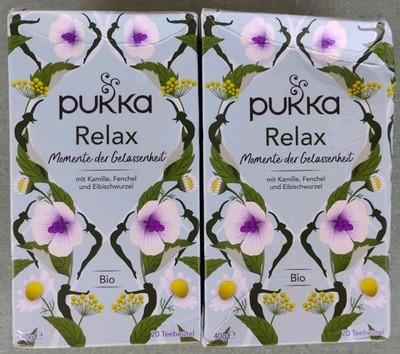 Pukka Relax Tea 20 Bags 2-Pack Exp 05/2027 Damaged Boxes