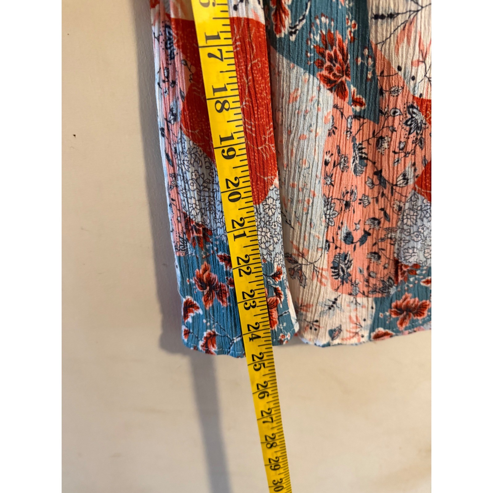 BIBi  Off Shoulder Patchwork Print Boho Blouse To… - image 4