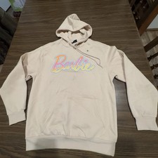 Barbie Tan Hooded Sweatshirt Pullover Size SMALL New Without Tags