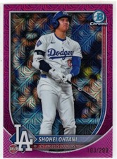 2025 Bowman Shohei Ohtani #17 Fuchsia Mojo Prizm /299