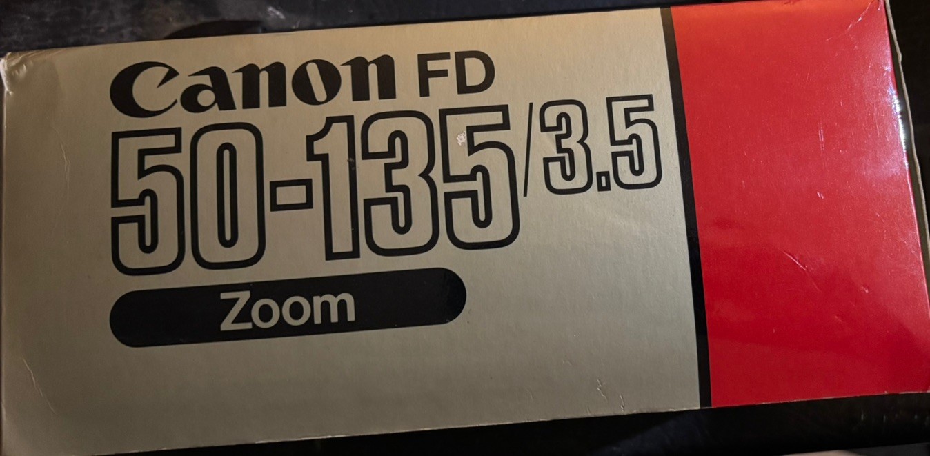 Canon Zoom Lens FD 50-135mm f/3.5 With Hood NEW OLD STOCK image 2