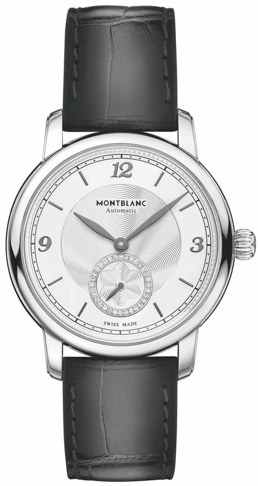 Reloj para mujer MontBlanc Star Legacy 118510 36 mm pequeño segundo esfera plateada diamante