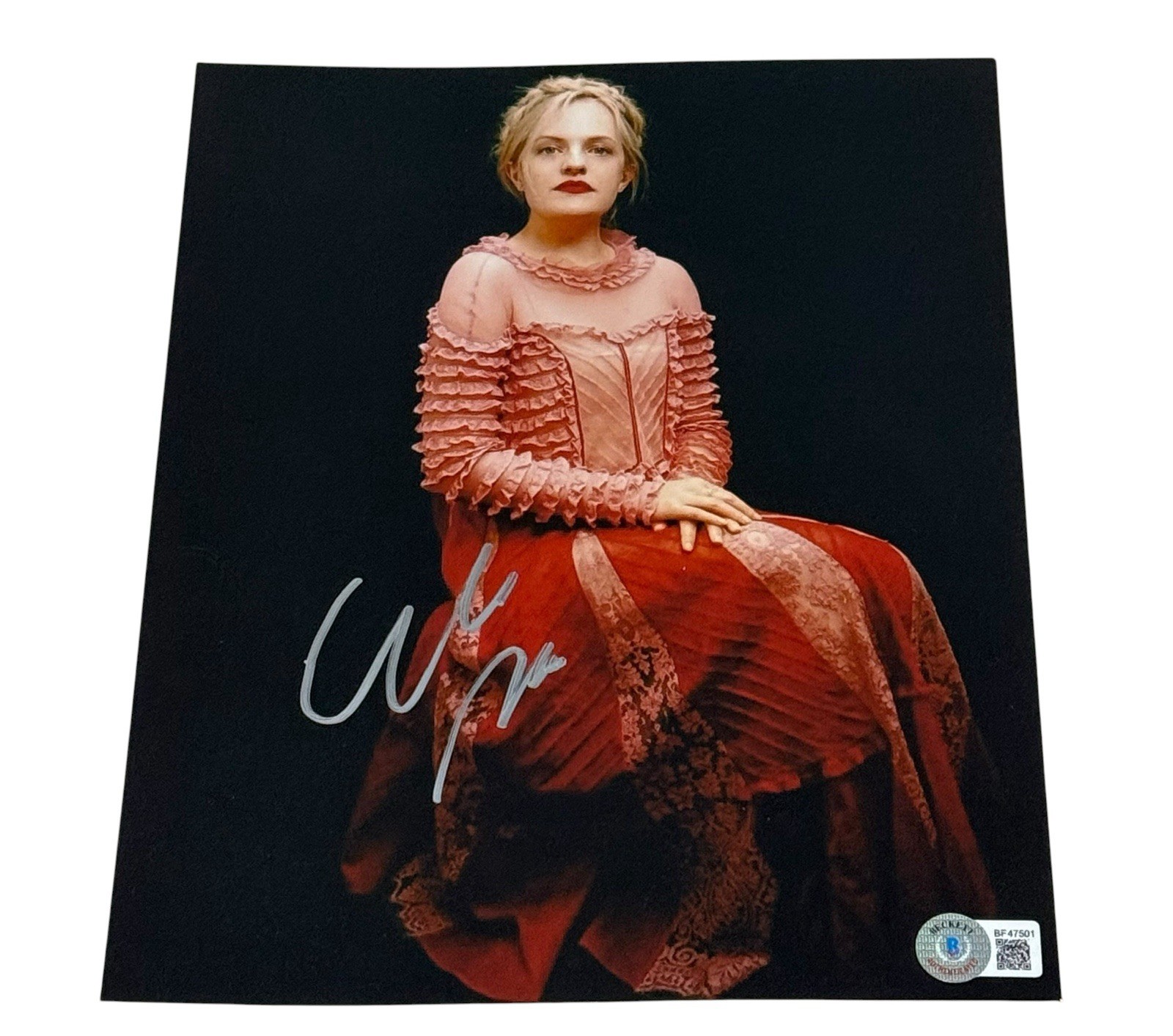 Elizabeth Moss Signed Her Smell 8X10 Photo Blonde Actress Beckett Bas Coa
