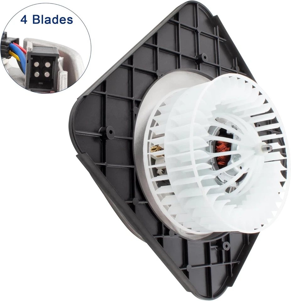 Conjunto de motor de ventilador com regulador para Mercedes-Benz W140 S320 S500 1408301208 - Imagem 4 de 4