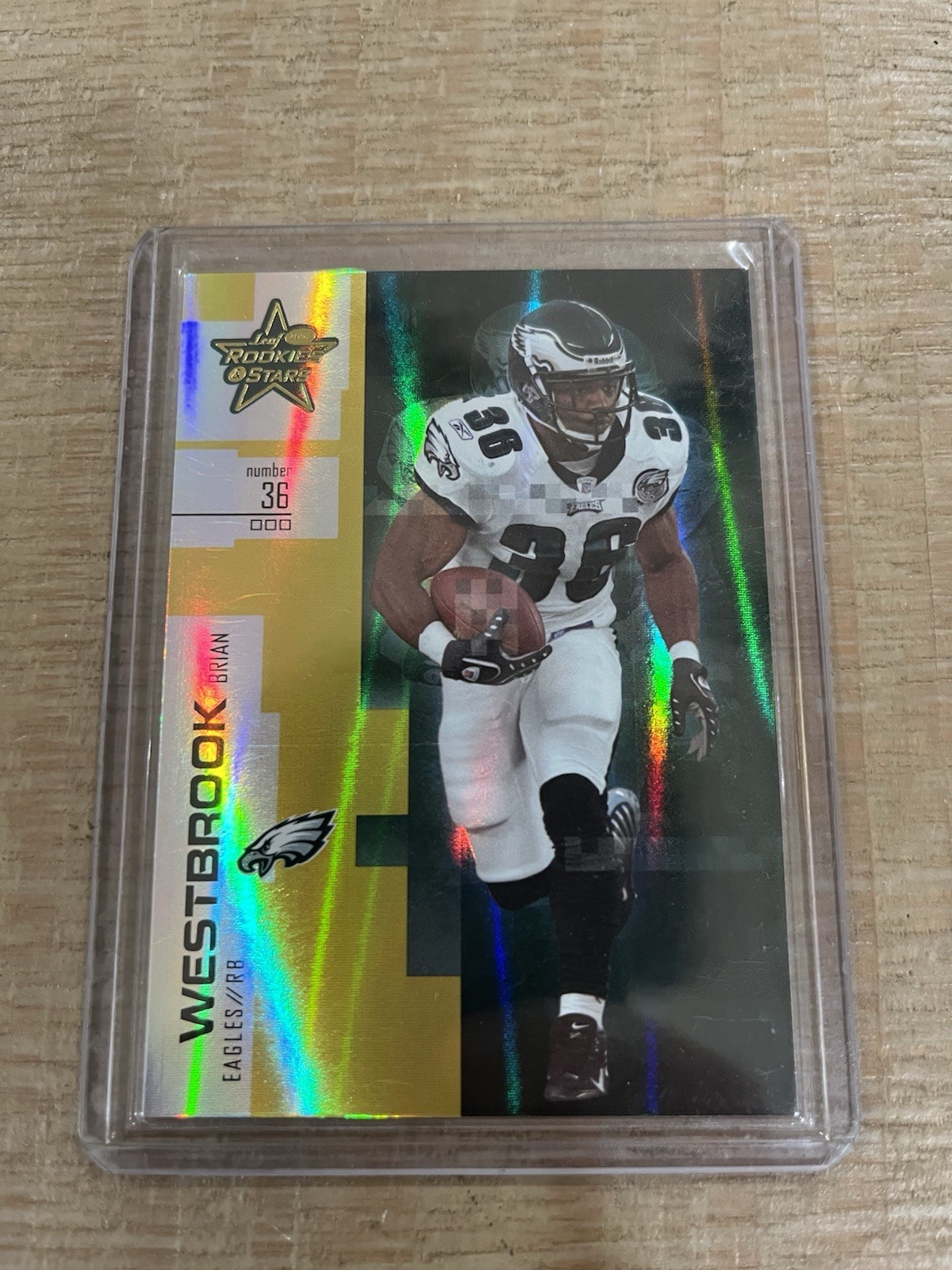 2007 Leaf Rookies & Stars - Brian Westbrook #9 Longevity Parallel Gold /49