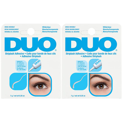 Strip Lash Adhesive - White, Clear Lash Glue for Eyelash Clusters, Waterproof, L