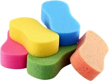 Car Wash Sponges,5 Pack Extra Thick Large Colorful Cleaning Sponge Multi-Purpose