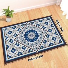 Kitty Litter Mat 24"x17" Non-Slip High-Density Mesh Surface - Easy Clean Cat Rug