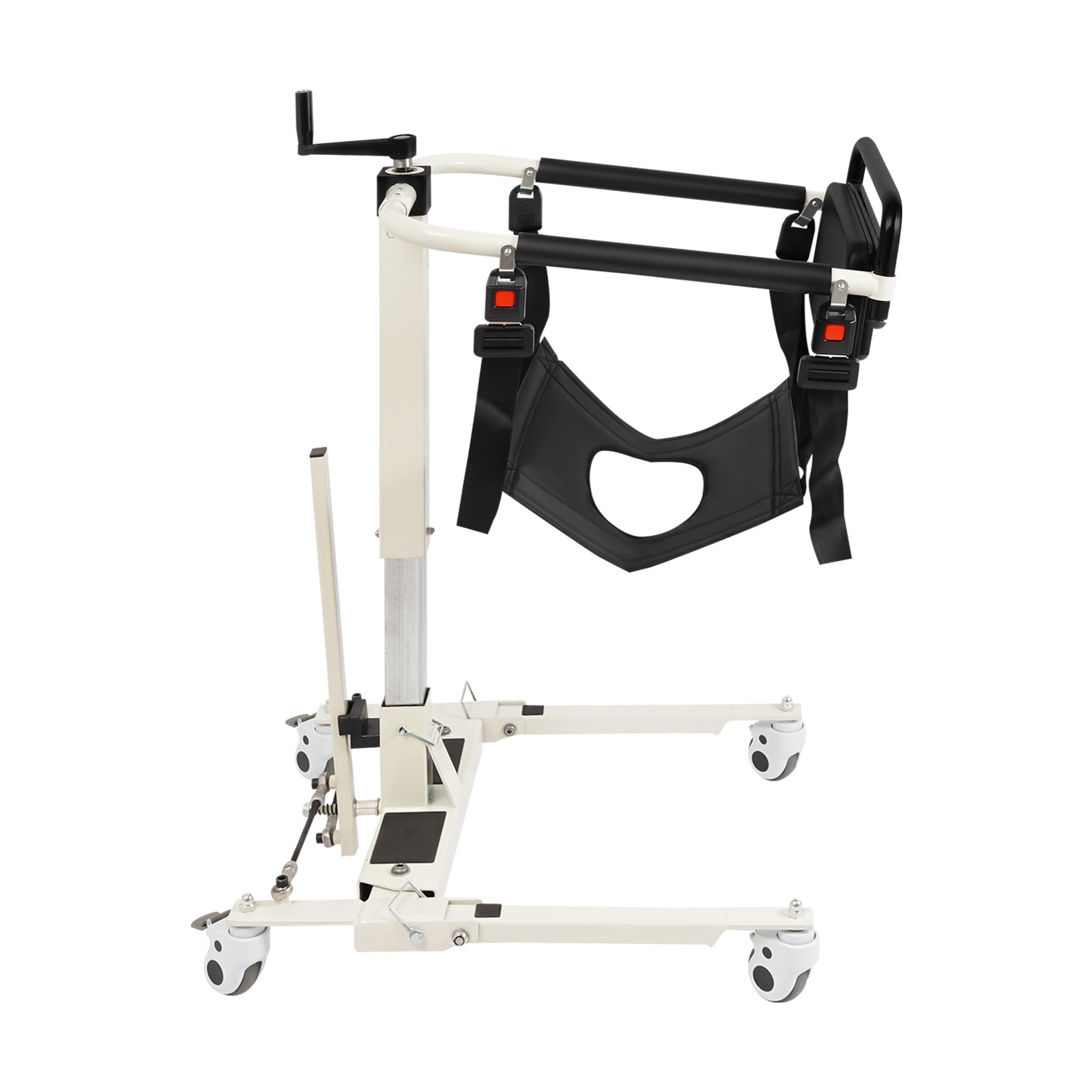 265 lbs Patient Lift Transfer Chair Portable Patient Lift Wheelchair for Elderly