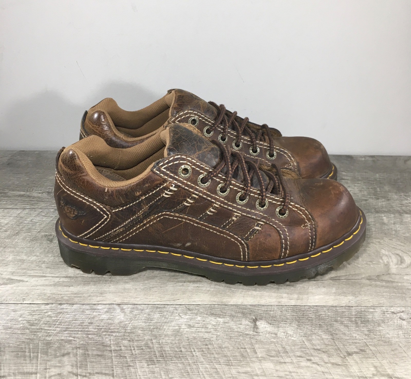 SAOLA Dr. Martens Keith scarpe da uomo in pelle stivali bassi suola spessa Oxford 10 UK 11 US